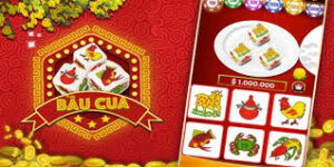 Người chơi đang đặt cược Bầu Cua trên điện thoại